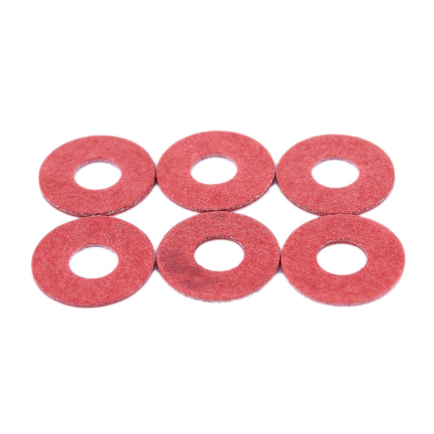 400 Pcs 3x8x0.7mm Insulated Fiber Insulating Washers Spacers Red