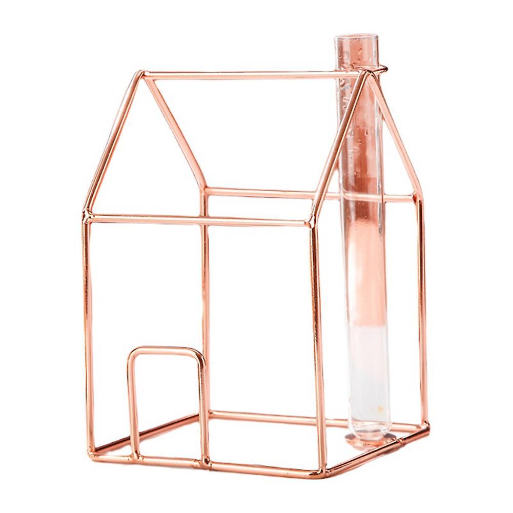 Eurpure Style Creative House Glass Vase Decoration Home, Rose Gold