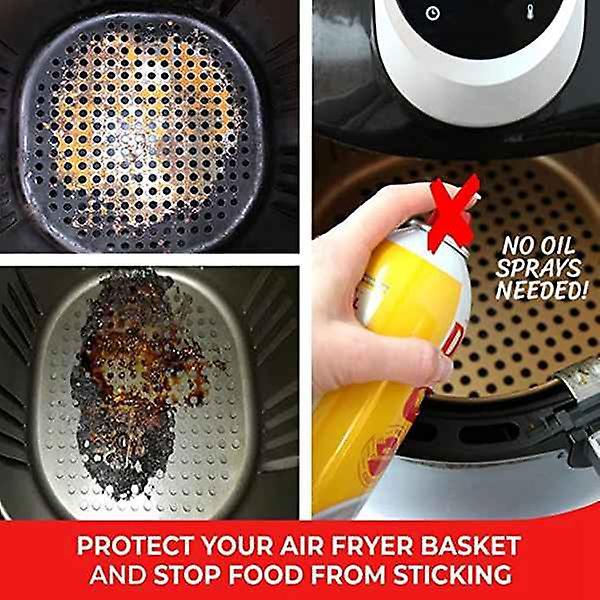 Reusable Air Fryer Liners,non Stick Surface,set Of 3 8inch Black