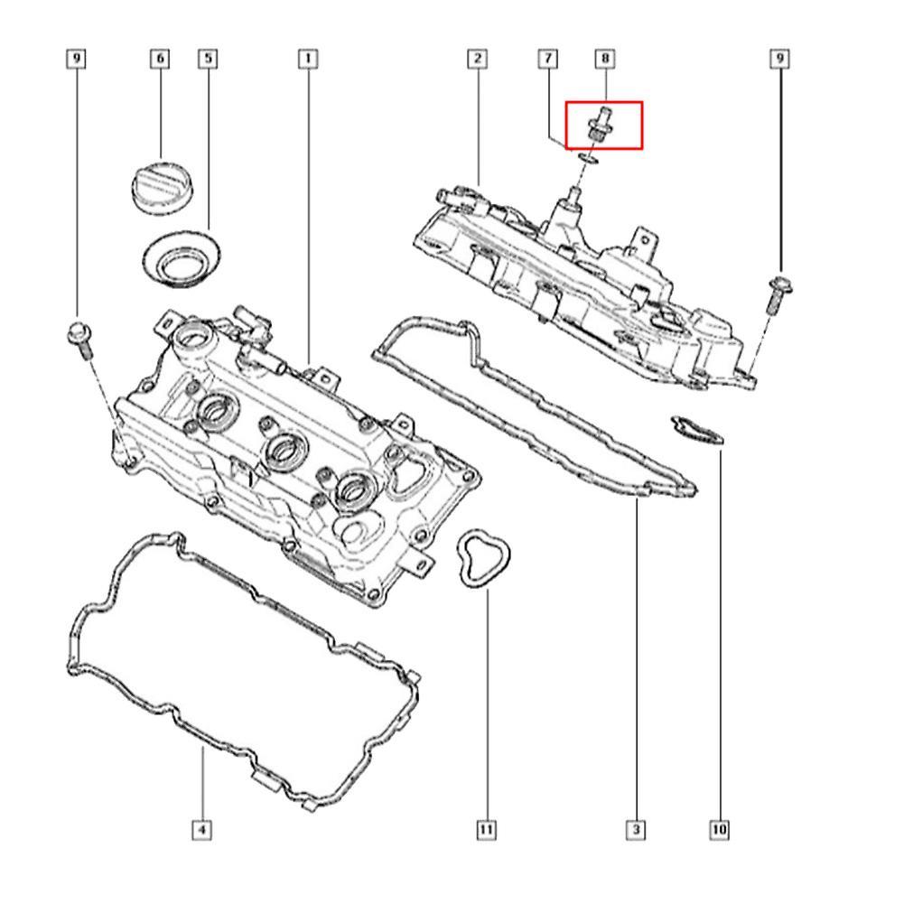 11810-8j102 118108j102 11810 8j102 Pcv Valve