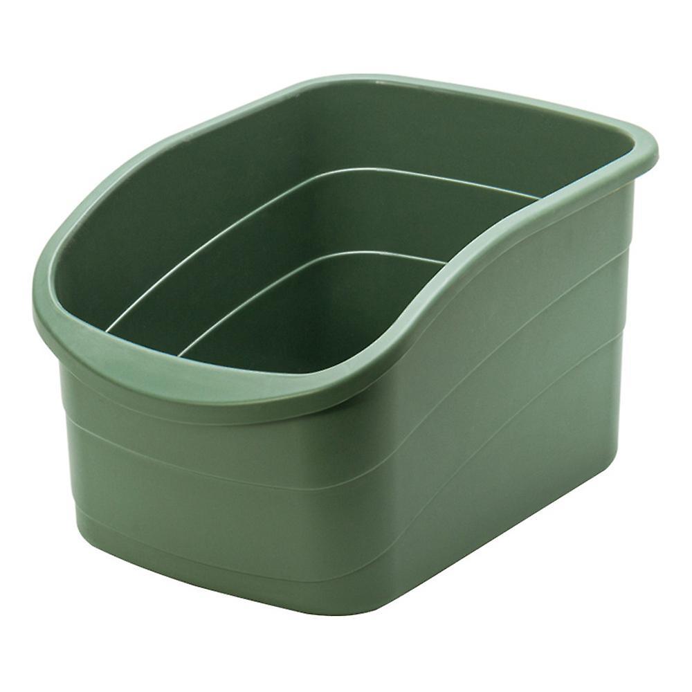 Kitchen Storage Box Container Cabinet Tableware Storage Box(green)