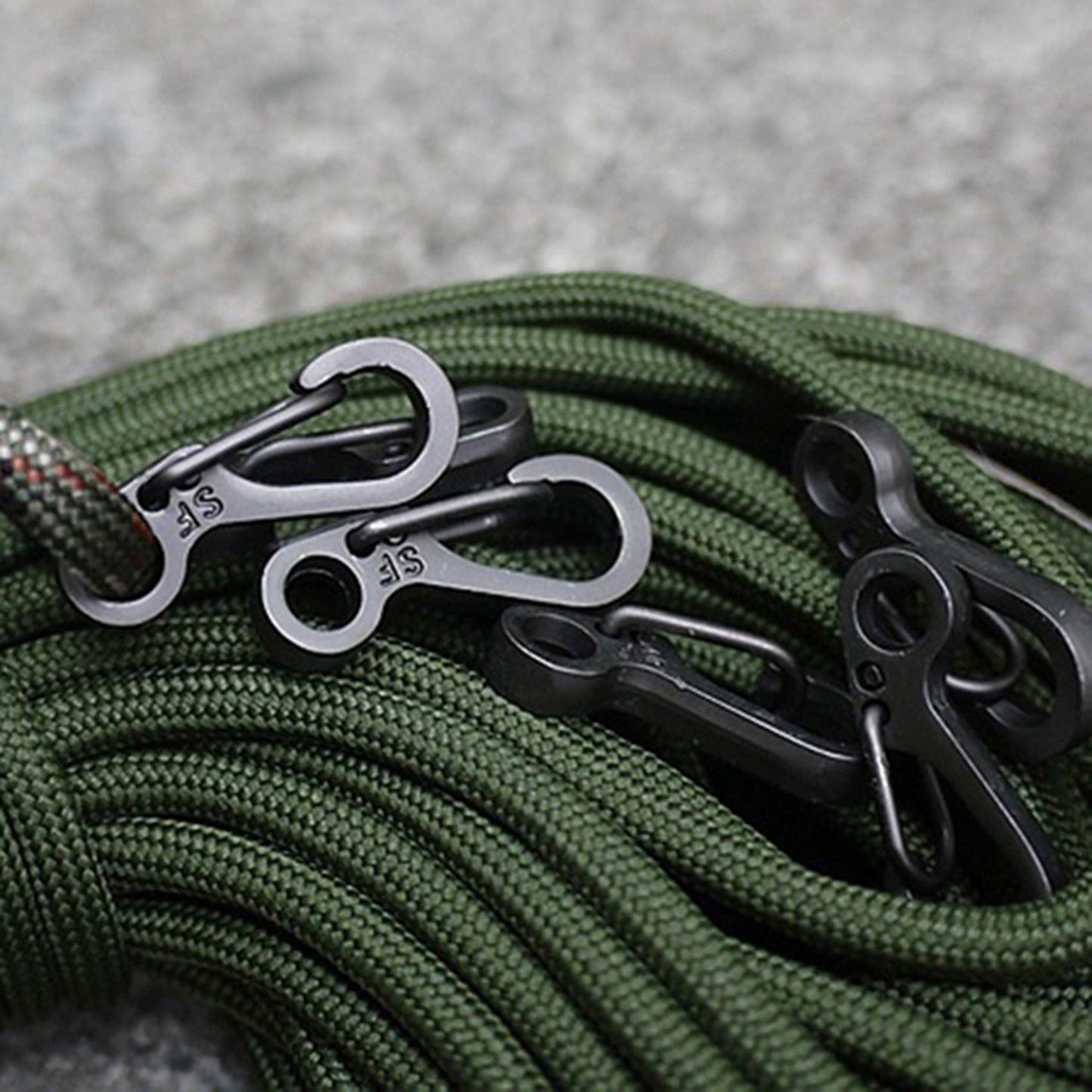 10pcs/lot Mini Sf Spring Backpack Keychain Hooks - Black