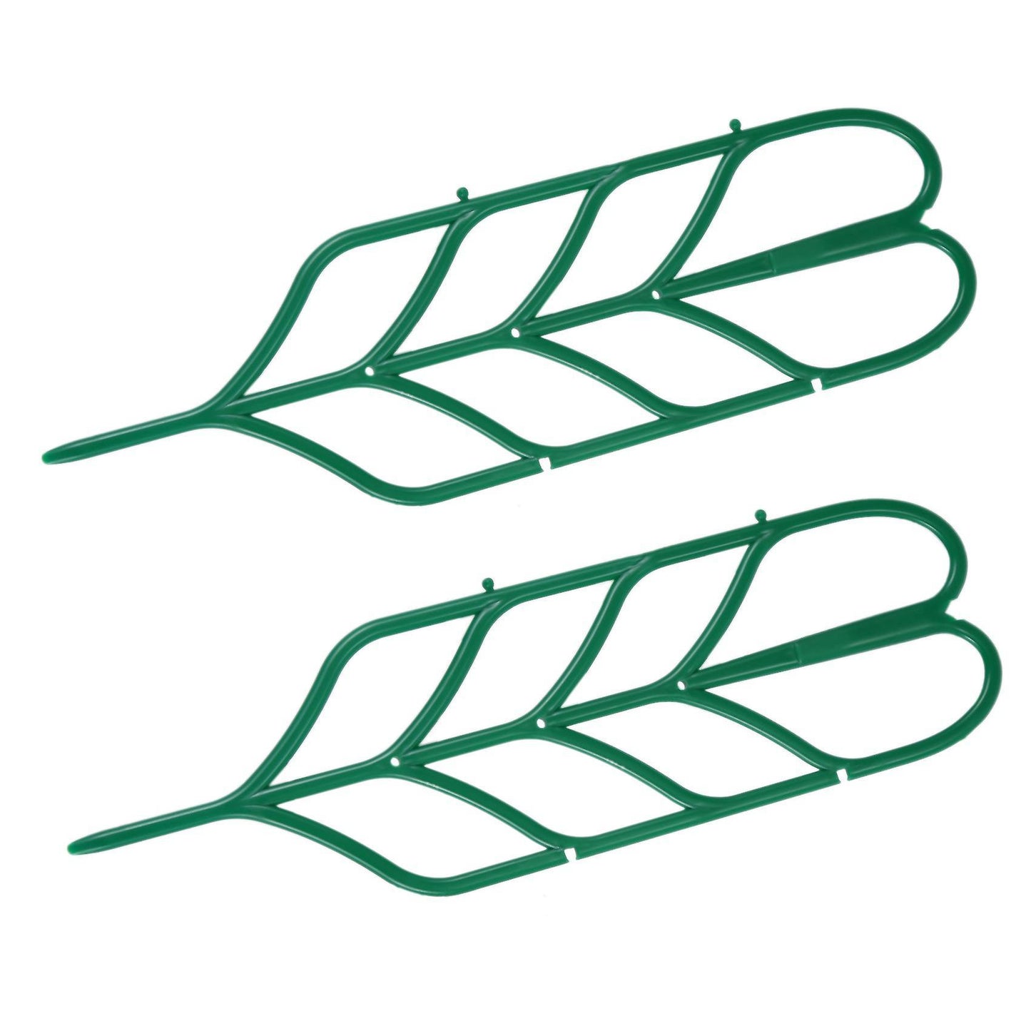 6pcs Mini Diy Leaf Shape Garden Trellis Plants Lattice Pots Supports