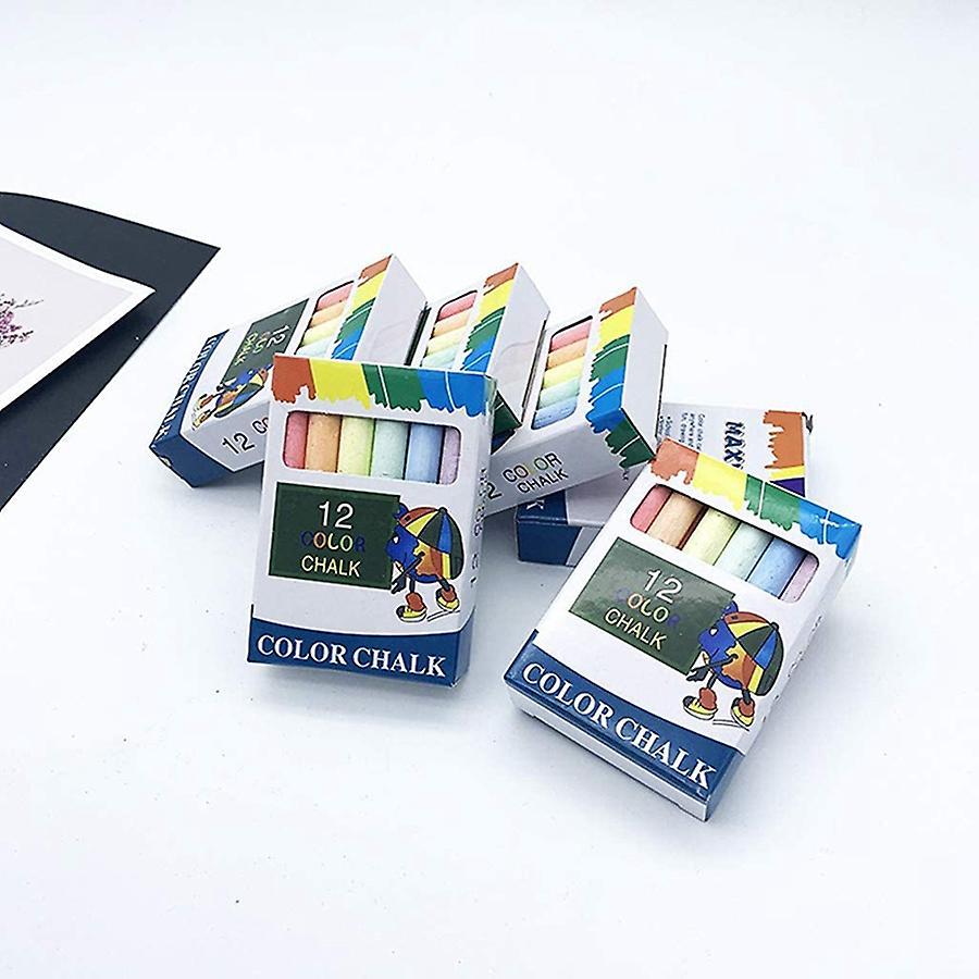5 Pack Sidewalk Chalk for Kids 60 Pcs Multicolor Washable(multicolor)