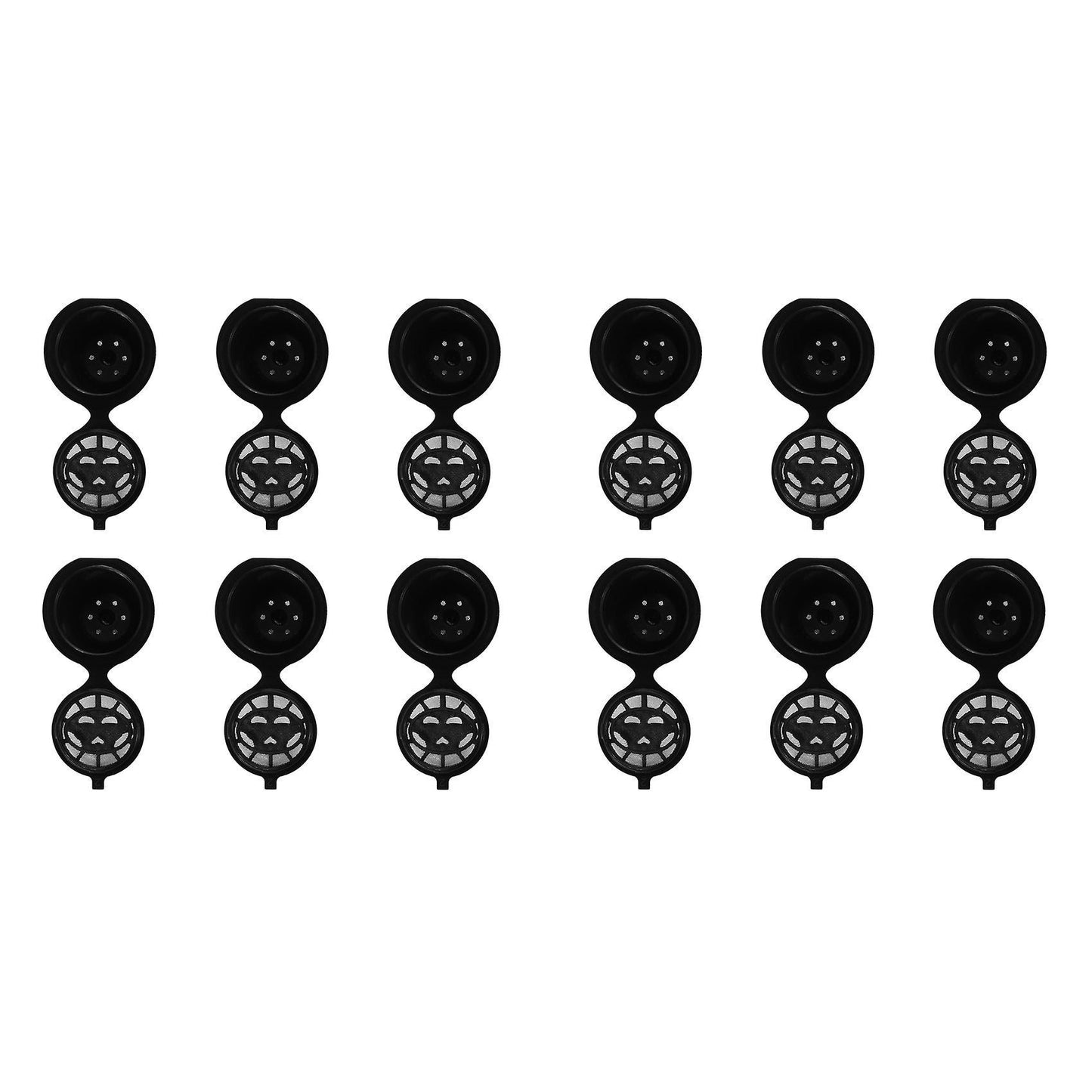 I Cafilas Capsules Compatible Coffee Machines with Brush (6,black)