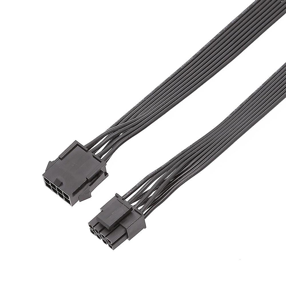 2pcs Computer Cpu 8pin to 4+4 Pin Power Supply Extension Cable 30cm