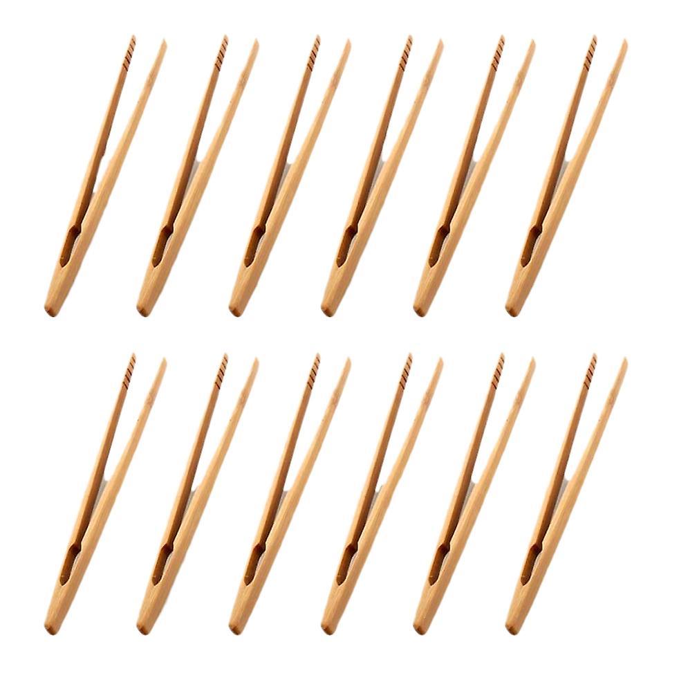 20 Pcs Wooden Toast Tongs Kitchen Gadgets Bbq Cooking Baking Tools