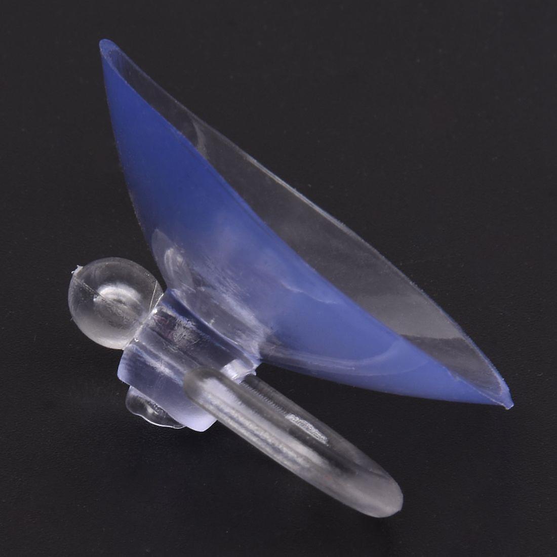 Pvc Plastic Suction Cup Hook 40mm 12 Pcs Clear Blue