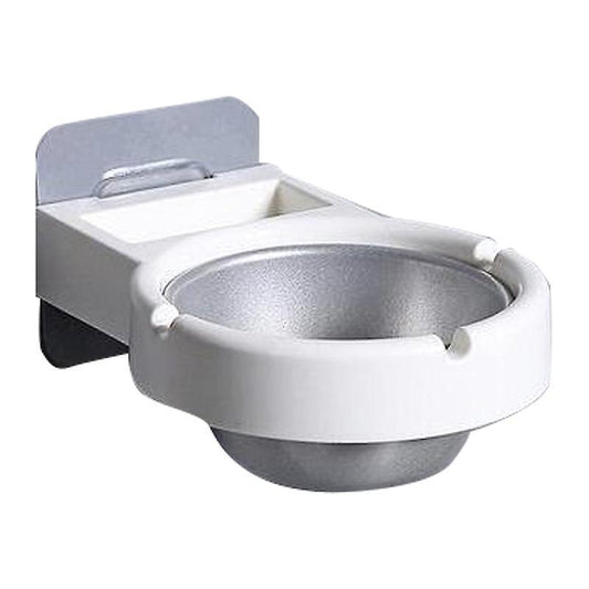 Portable Stainless Steel White Ashtray Home Living Room Office