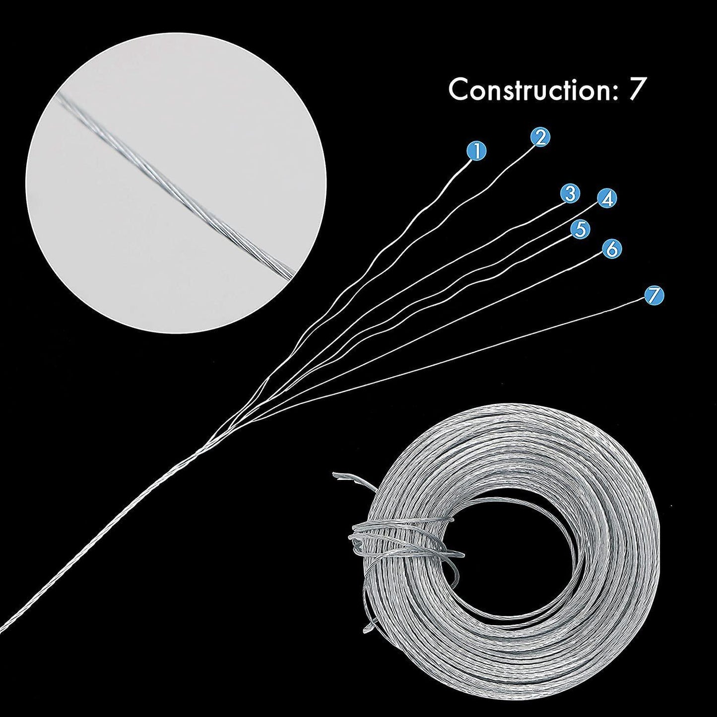 Picture Hanging Wire100 Feet for Photo Frames, Paintings, Artwork