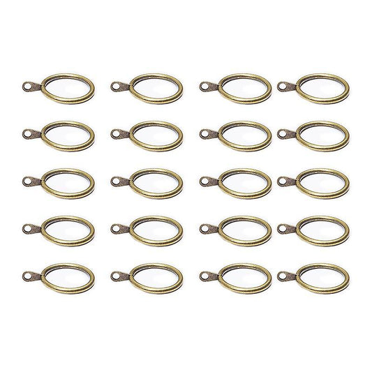 20 X Iron Curtain Ring and Rod Suspension Ring 32mm (bronze)