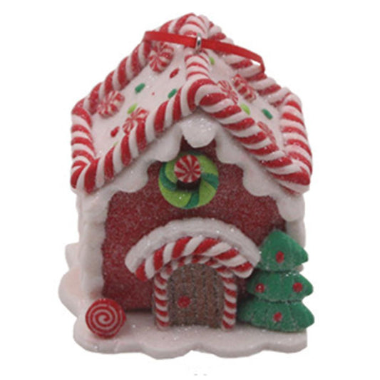 Christmas Resin House Hanging Pendant Xmas Tree Party Decoration C