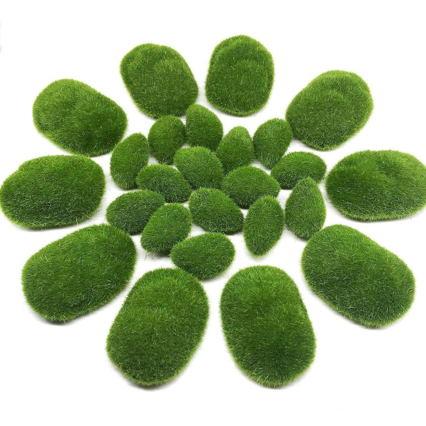 25 Pieces Artificial Moss Rocks,for Floral Arrangements, and Crafting