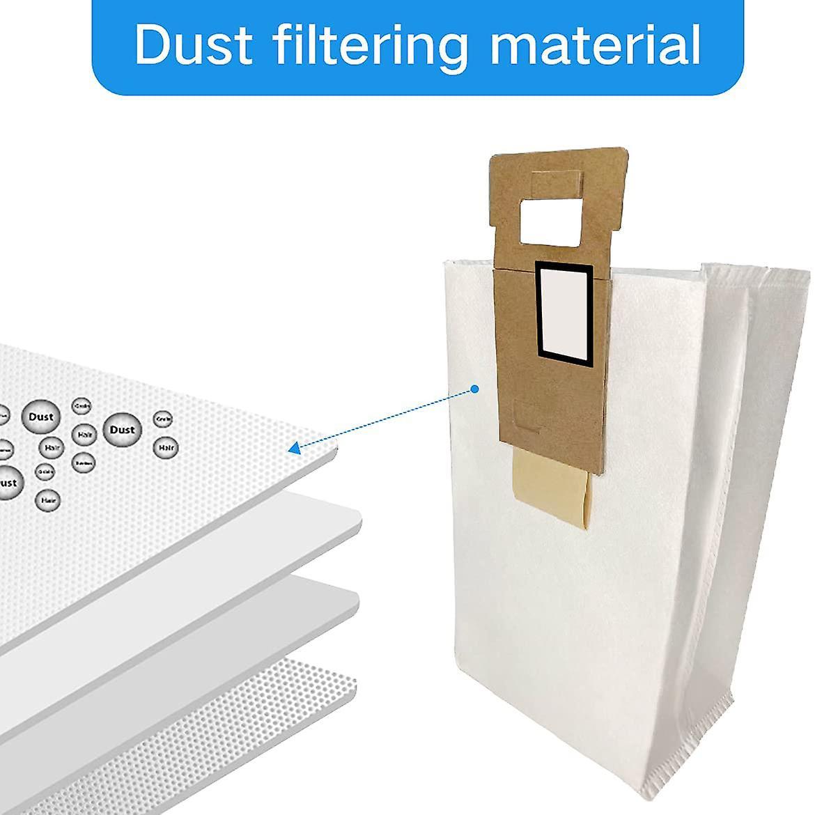2 Pcs U.s. Edition Dust Bag for Roborock S7 T7s Plus Vacuum Cleaner