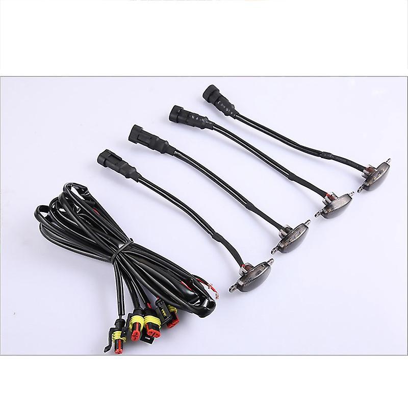 Car Led Front Grille Smoked Amber Light Daytime Running Lights Lamp
