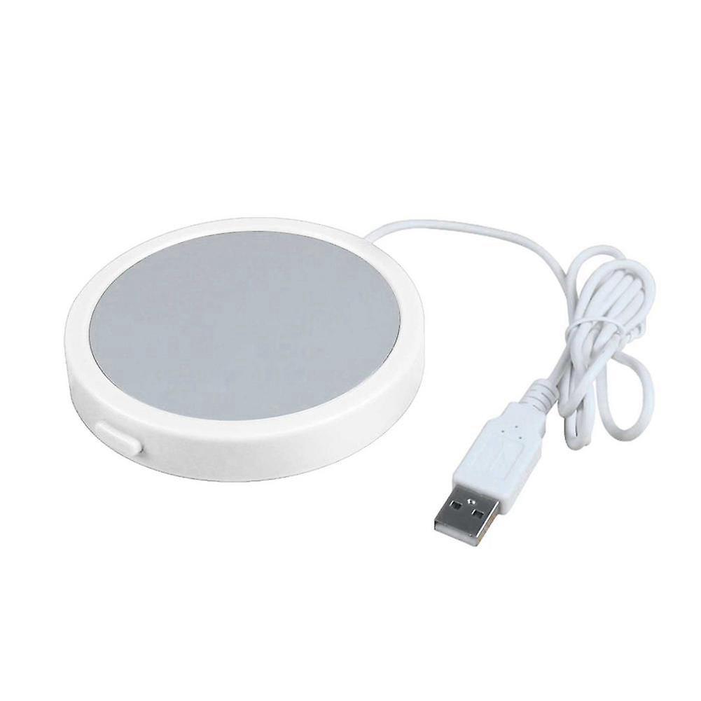 10w Cup Heater Coaster for Tea Mug Pad Rechargeable Usb Warmer -white