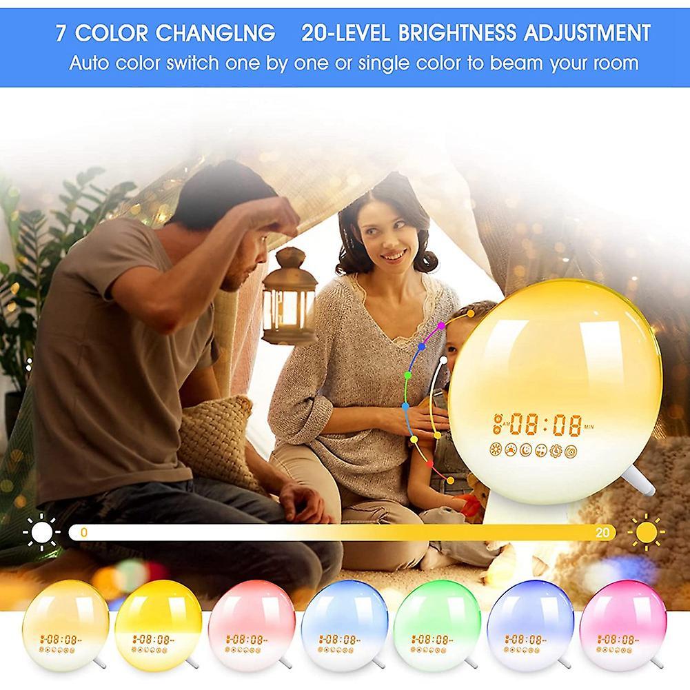 Sunrise Alarm Clock Wake Up Light for Bedrooms, Heavy Sleepers
