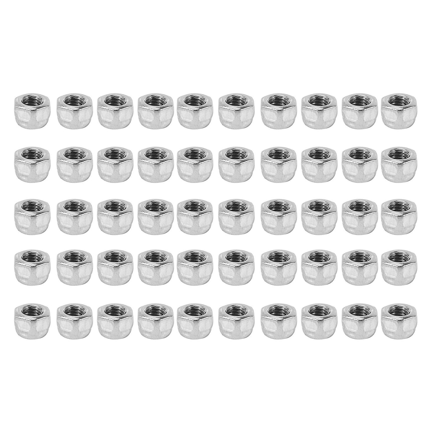 M3 X 0.5mm 304 Stainless Steel Nylock Nylon Insert Hex Lock Nuts 50x