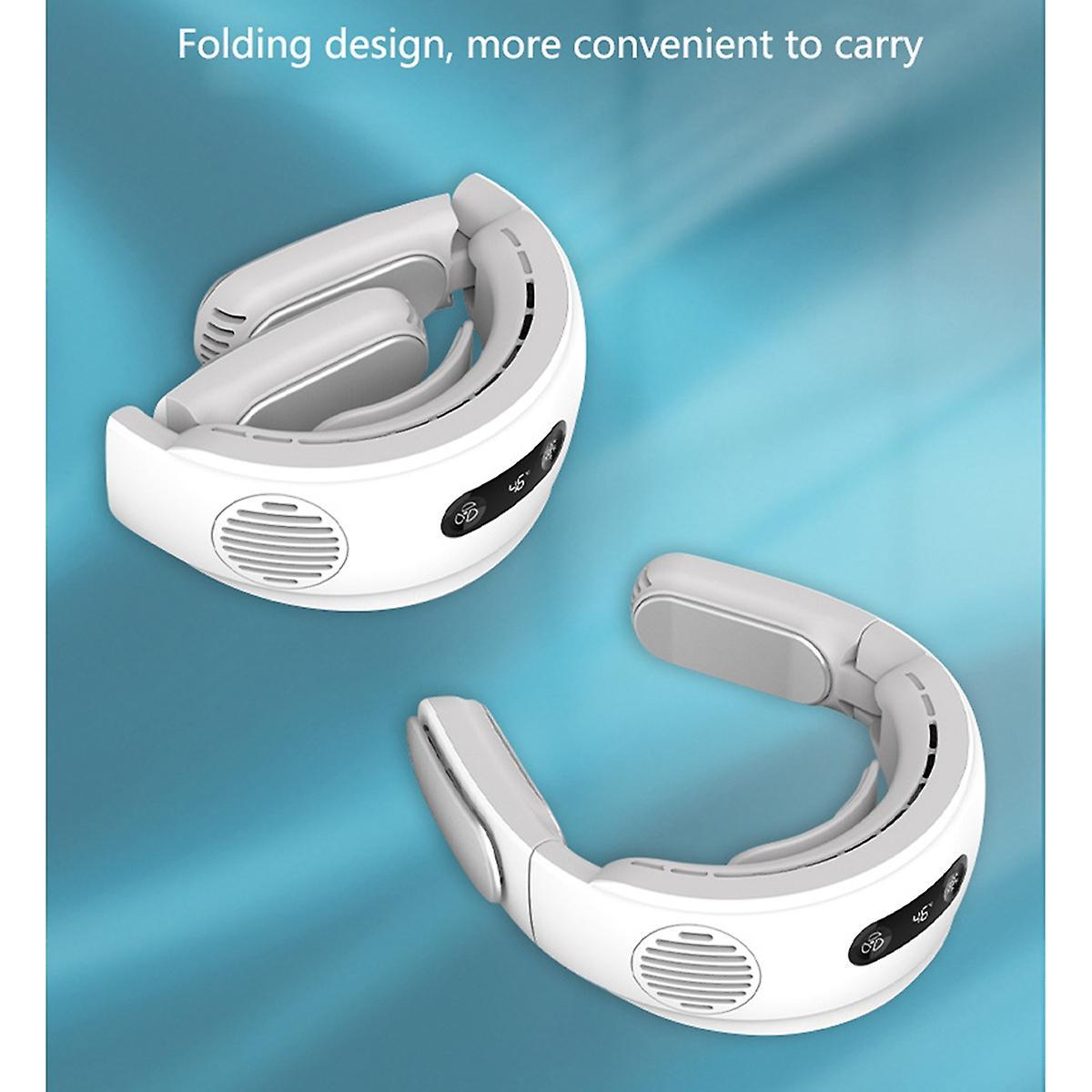Outdoor Wearable Foldable Bladeless Neck Cooling Fan 5000mah Battery