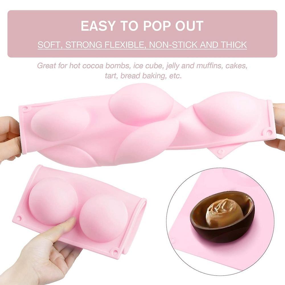 6 Holes Silicone Mold for Cocoa Candy Half Sphere Silicone Mold