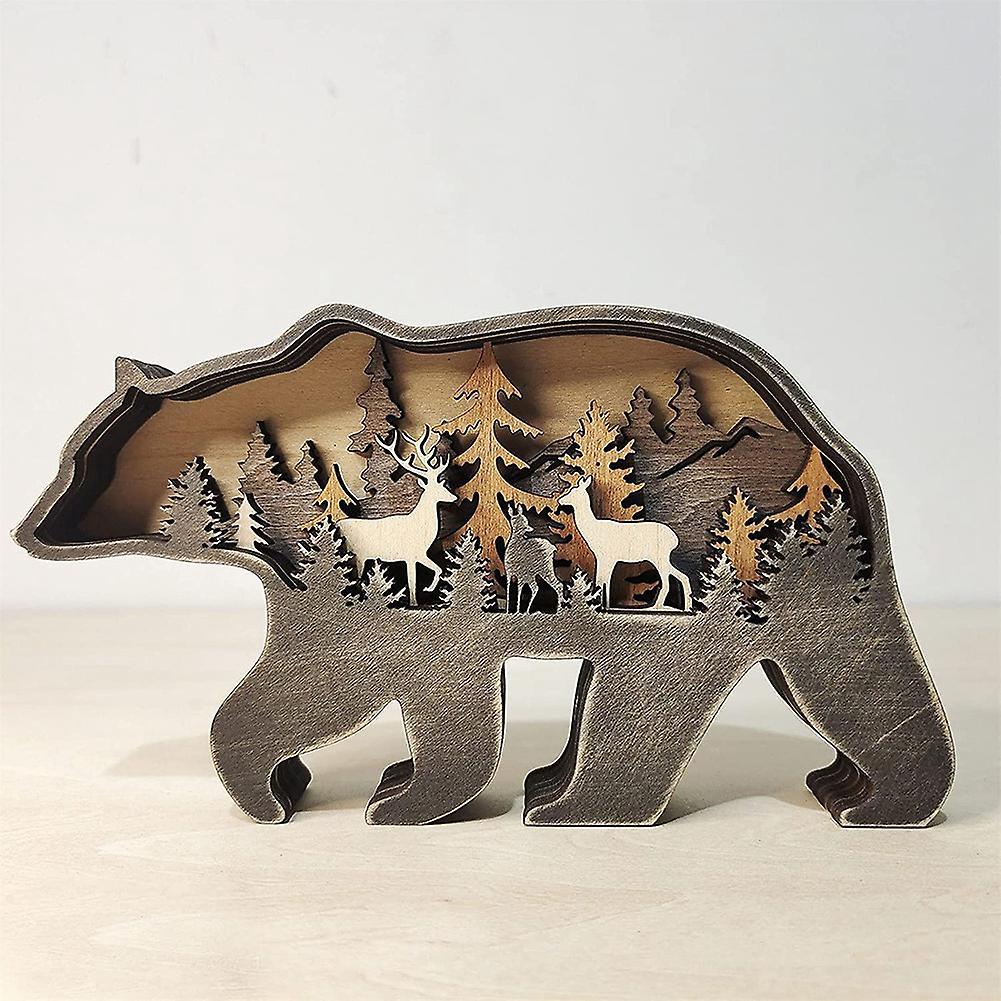 Bear and Deer Wall Decor for Home, Rustic Home Decor, Cabin Decor
