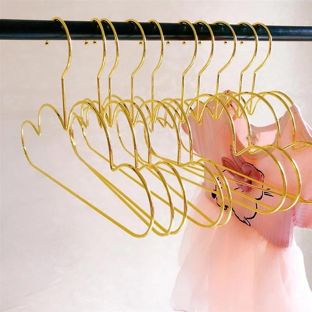 Metal Toddlers Clothes Hanger Golden Kids Cloud Shape Coat Hanger