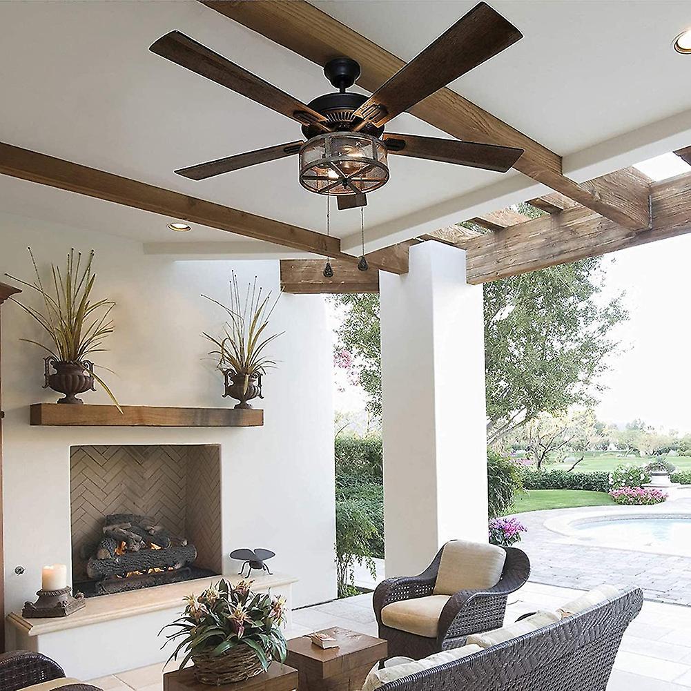 4pcs Bronze Extension Fan, Lamp Pull Chain Decorative