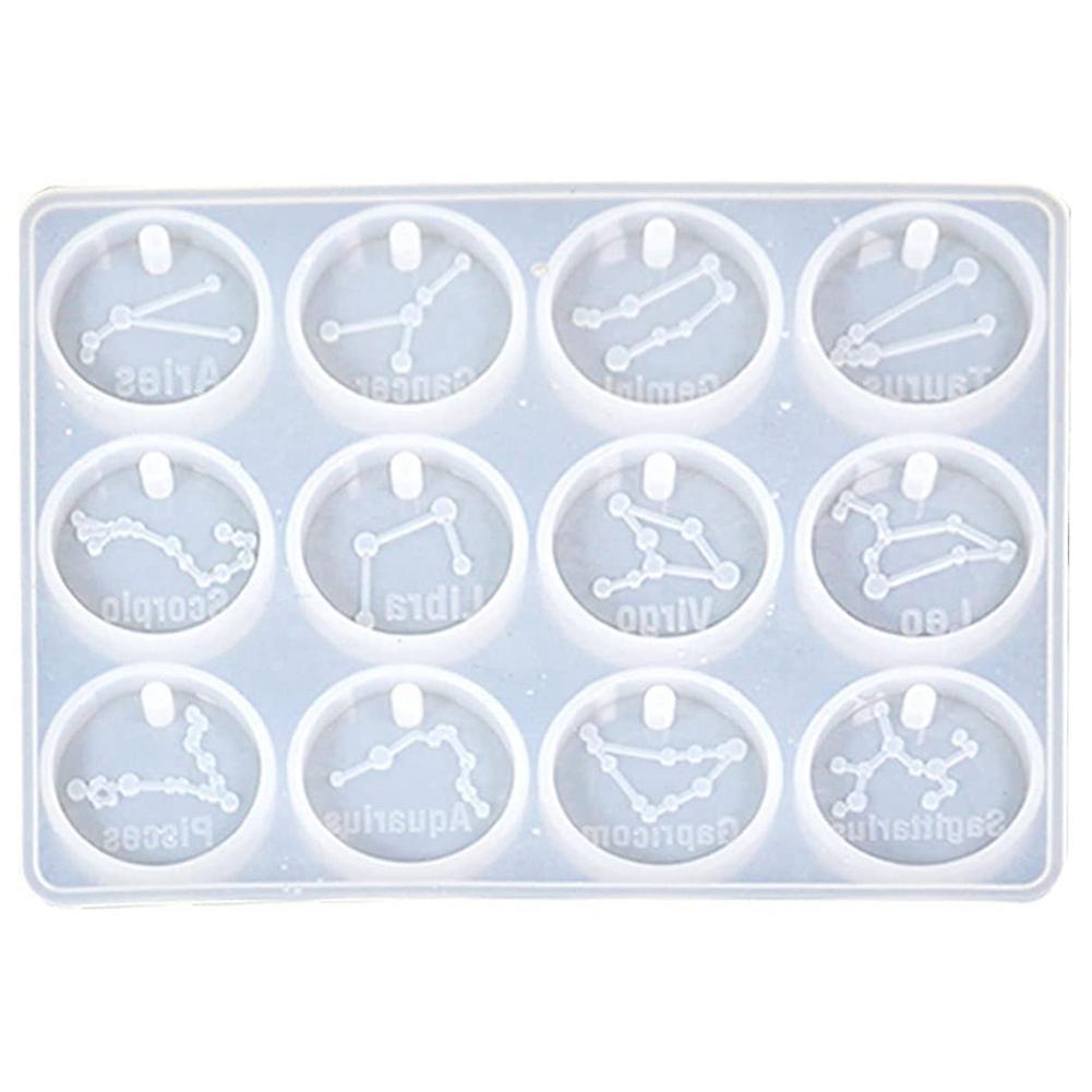 12 Constellation Mold Diy Crystal Drop Glue Silicone Mold Drop Glue