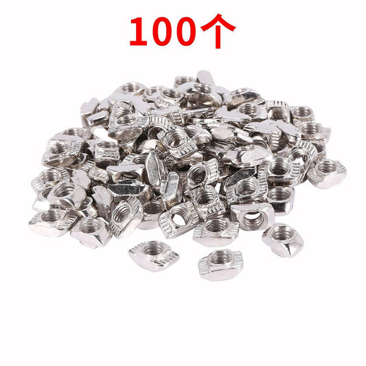 100pcs M5x10x6 for 20/30 Series Slot T-nut Sliding