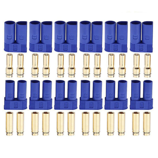 12pcs Ec5 Banana Plug Connector Female Male for Rc Esc Lipo Battery