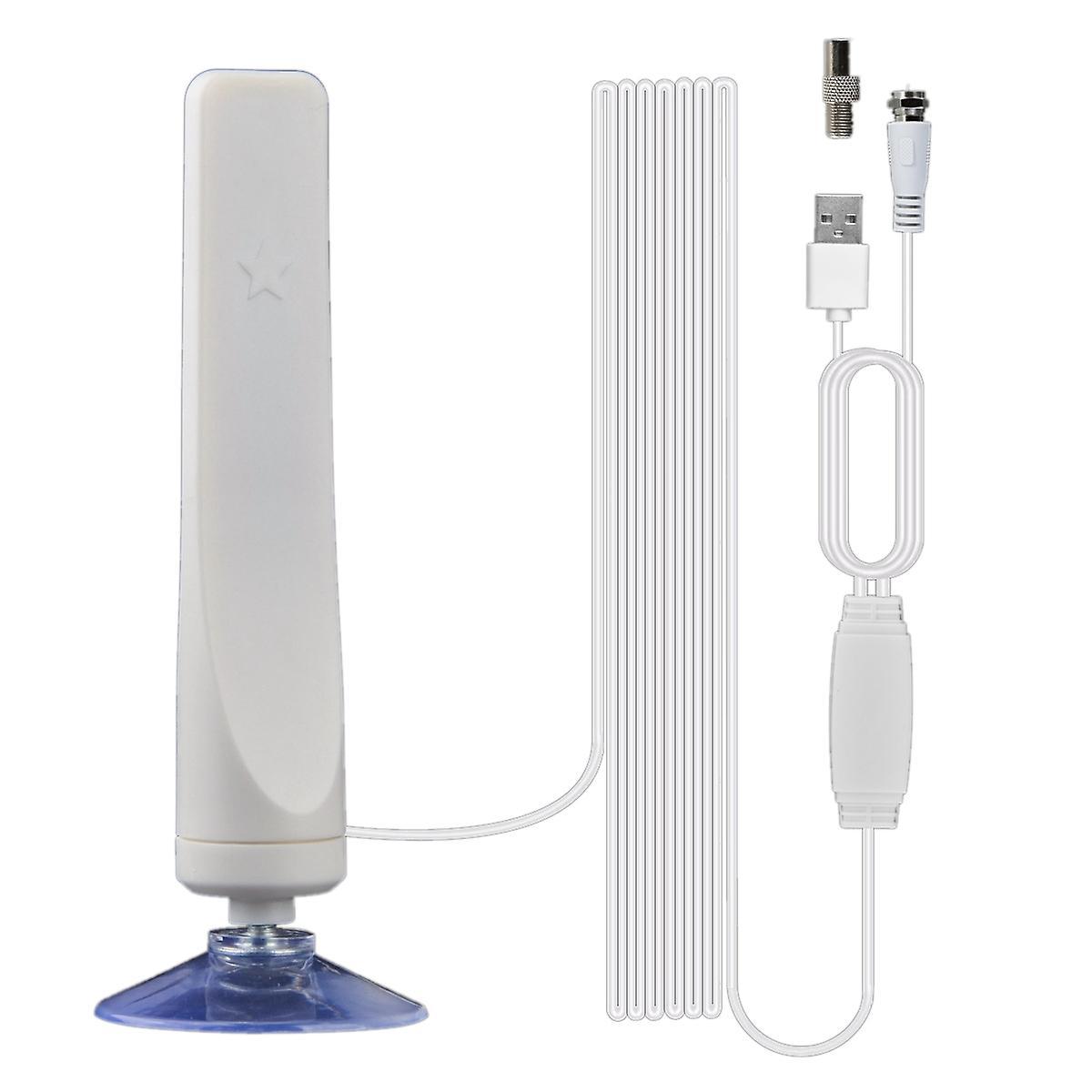 Indoor Digital Hdtv Antenna Tv 50 Miles Range Radius Amplifier Dvb-t2