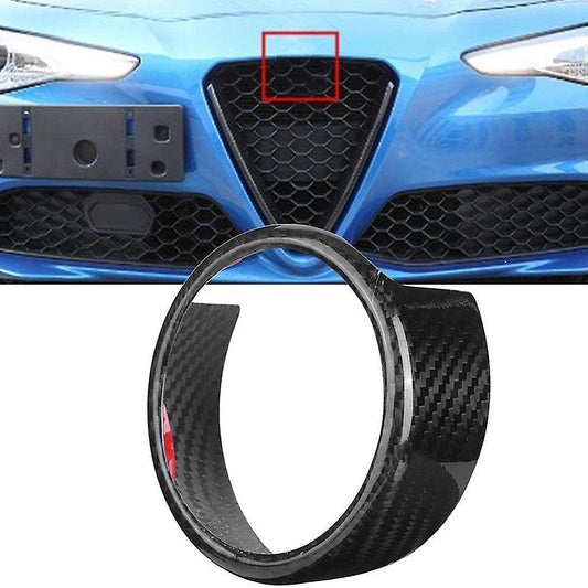 Abs Rear Grille Front Grill Logo Ring for Alfa Romeo Giulia 2017-2020