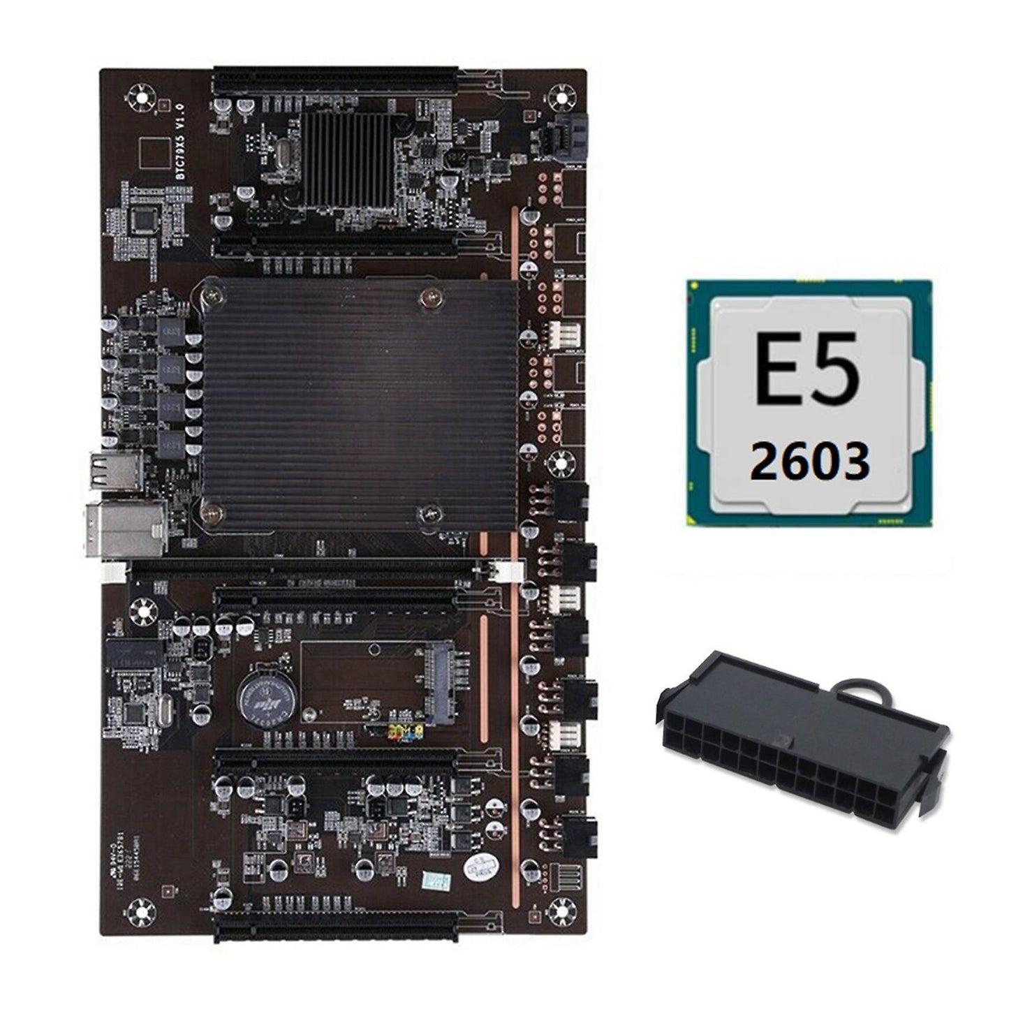 Btcx79 Miner Motherboard with E5 2603 Cpu+24pins for Btc Miner Mining