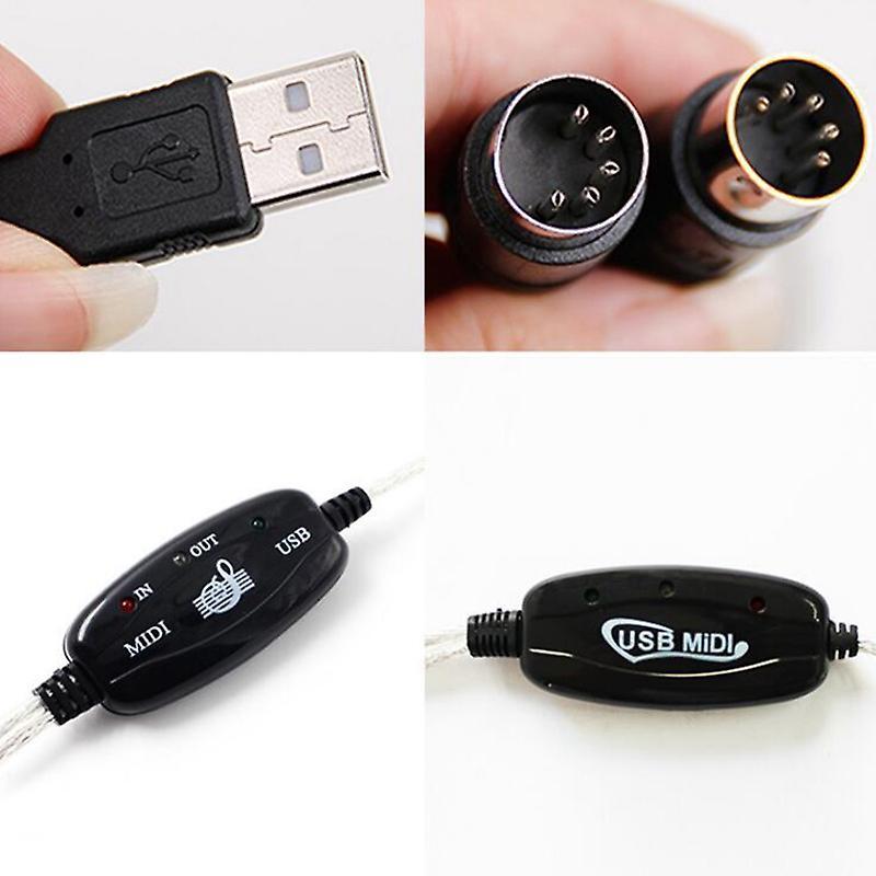 Usb to Midi 5pin Cable Converter for Piano Electronic Instruments