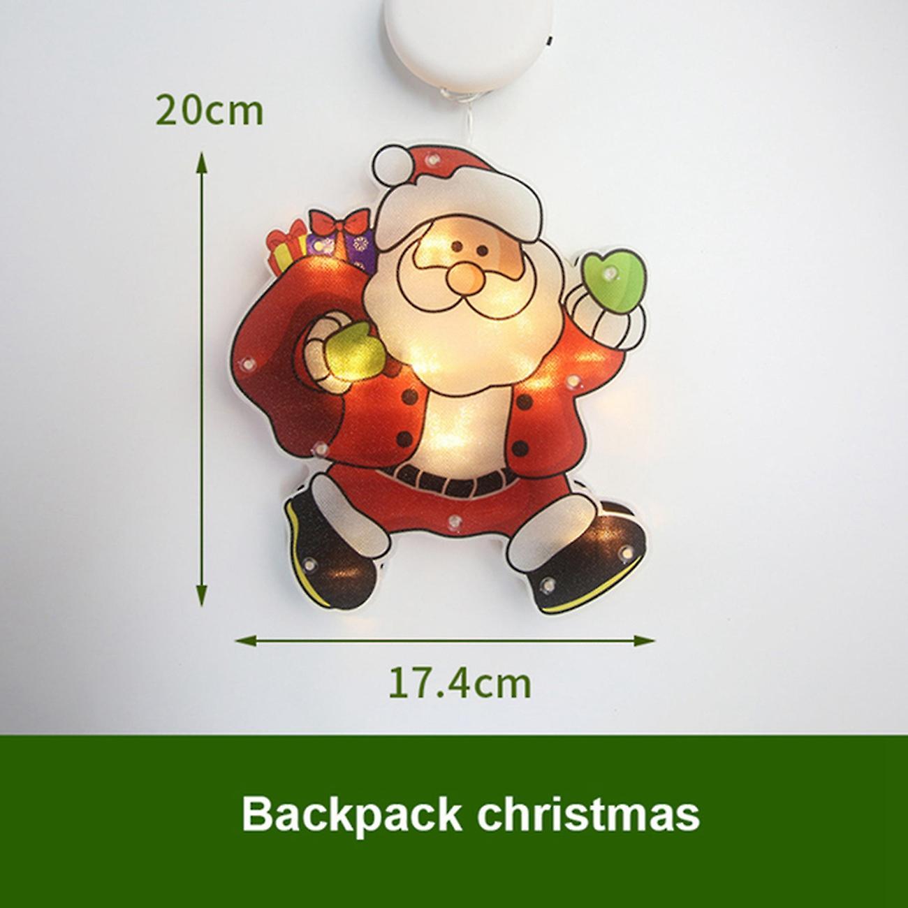Santa Claus Led Suction Cup Window Hanging Lights Decoration Light A