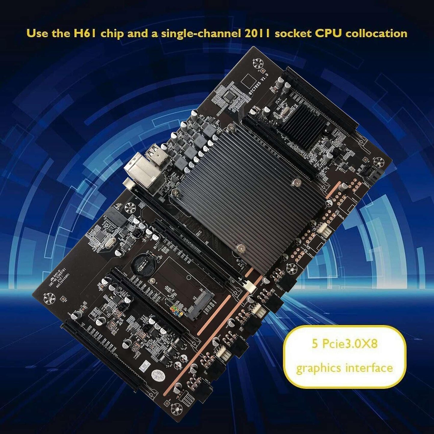 X79 H61 Btc Motherboard Support Rtx3060 Graphics Card for Btc Miner
