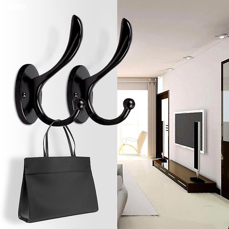 6pcs Hardware Wall Hooks for Hanging Coats Key, Towel, Bags,cup, Hat