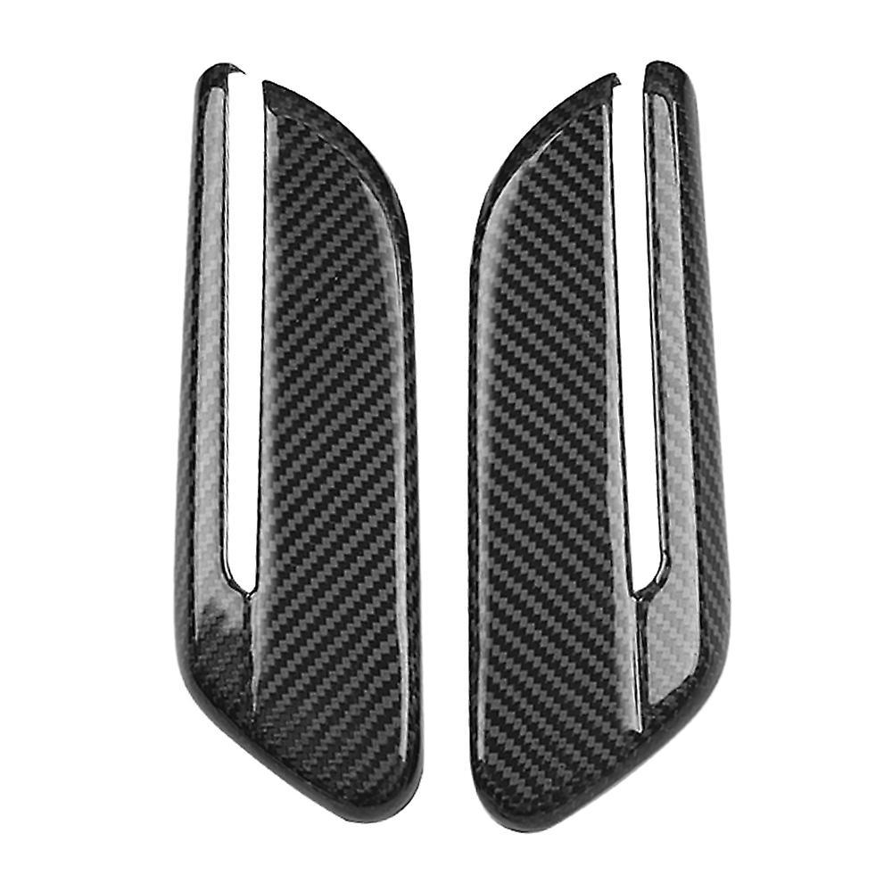 2pcs Car Carbon Fiber Side Turn Signal Cover Trim Fender Sticker