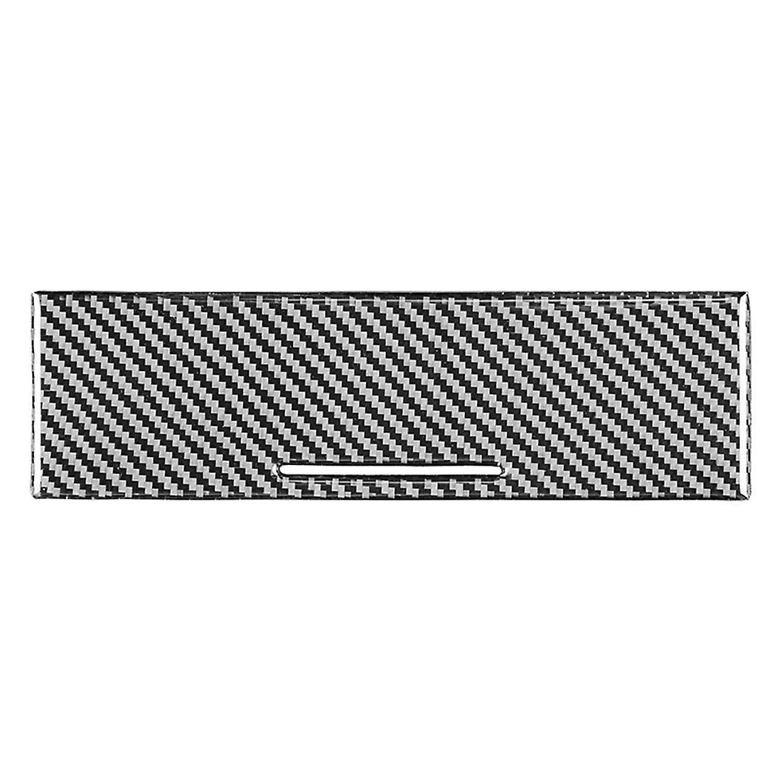 Carbon Fiber Center Control Panel Ashtray Box Cover Trim Sticker