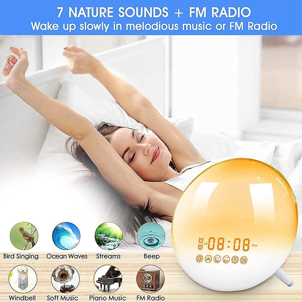 Sunrise Alarm Clock Wake Up Light for Bedrooms, Heavy Sleepers