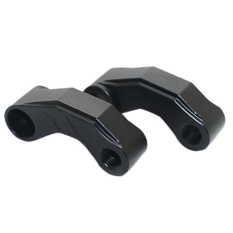 Pair Motorcycle Mirror Extender Risers Universal Adapter M10 Black