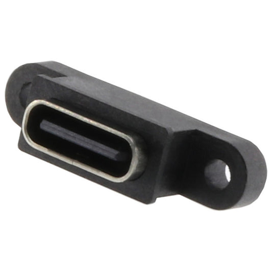 10pcs Type-c 2p Waterproof Female Seat with Double-ear Screw Holes