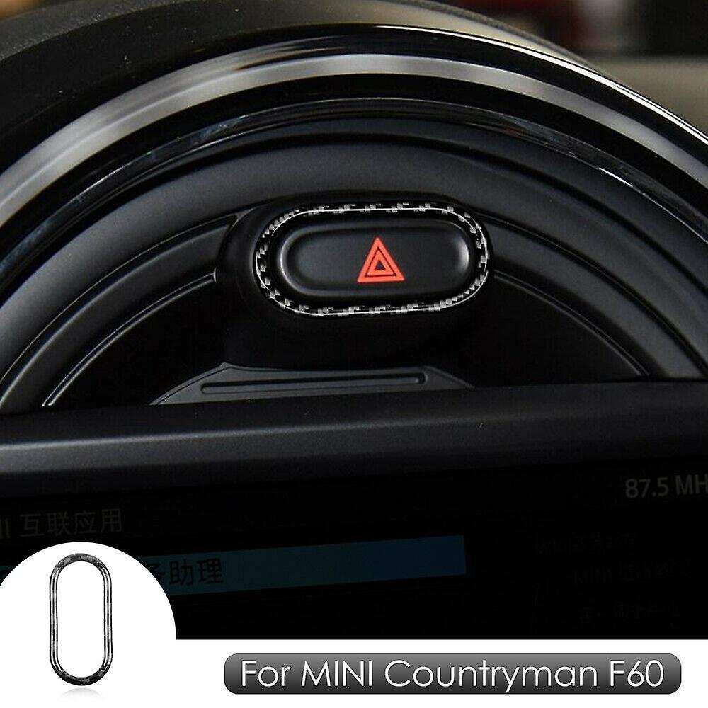 Carbon Fibre Warning Light Button Switch Cover for Mini Cooper F55