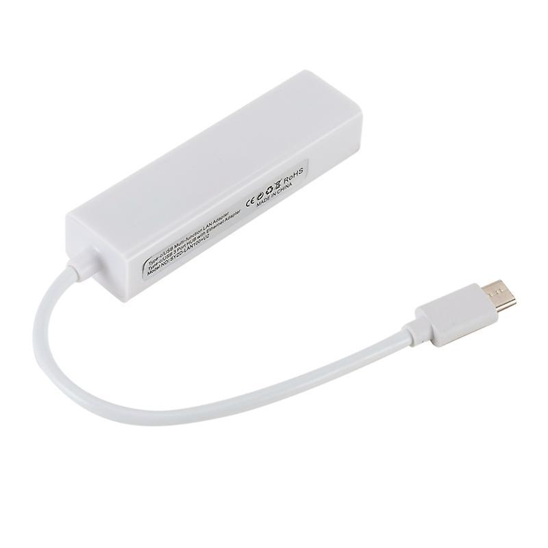 Adapter with Type C Usb2.0/3.0/pd 3 Ports Rj45 for Macbook Usb-c Type