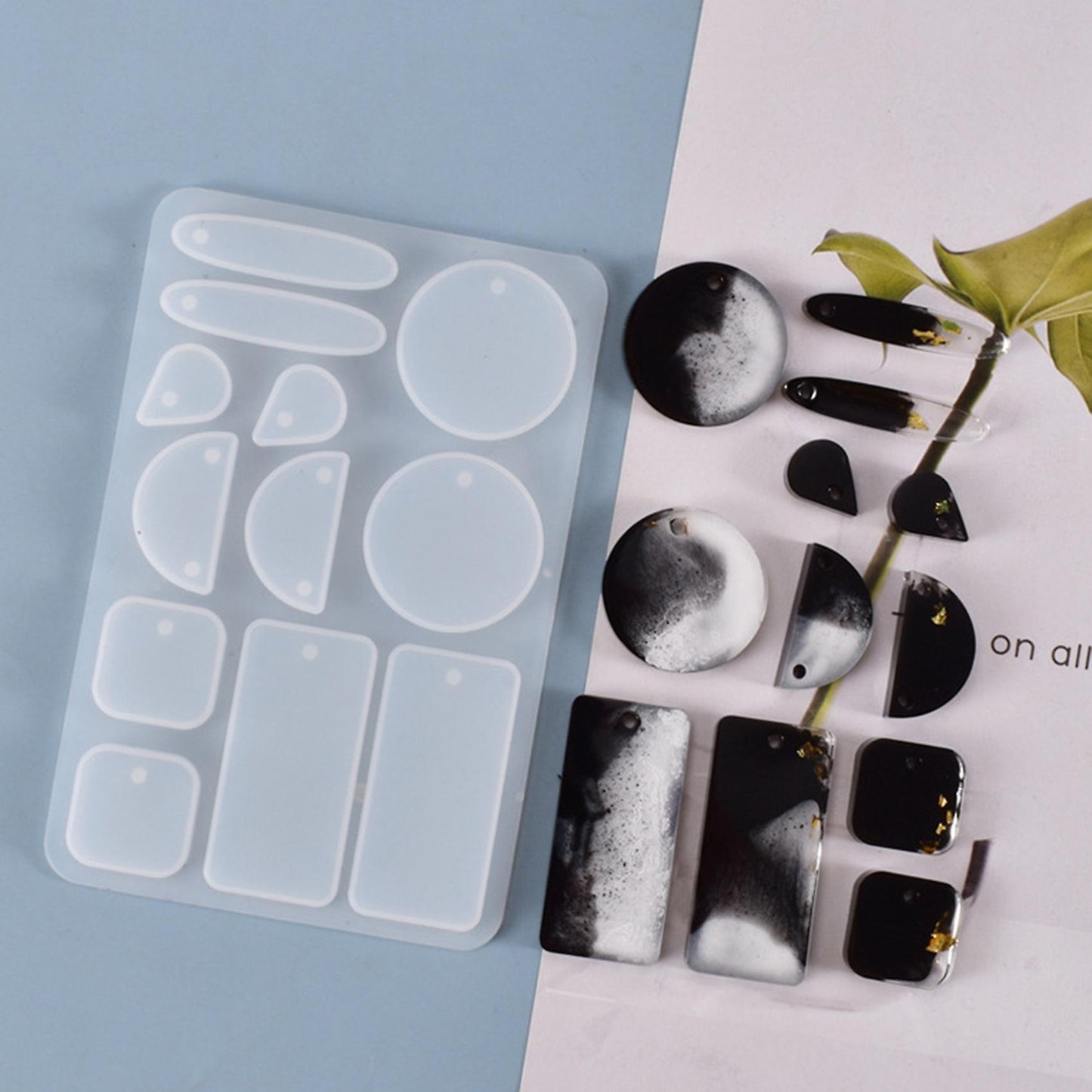 Earrings Casting Silicone Mould Diy Crafts Crystal Epoxy Resin Mold