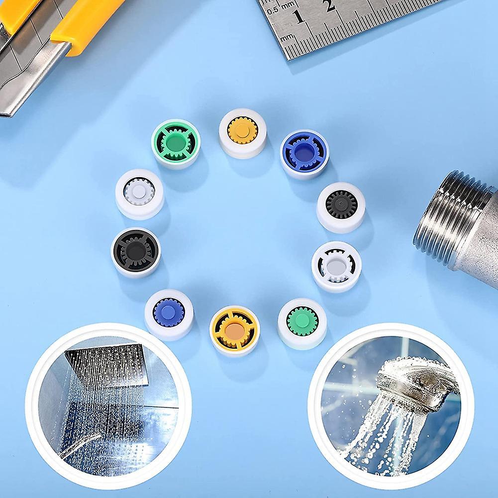 10 Pcs Water Flow 1.5/1.8/2.0/2.5/3.0 Gpm Shower Water Flow Reducer