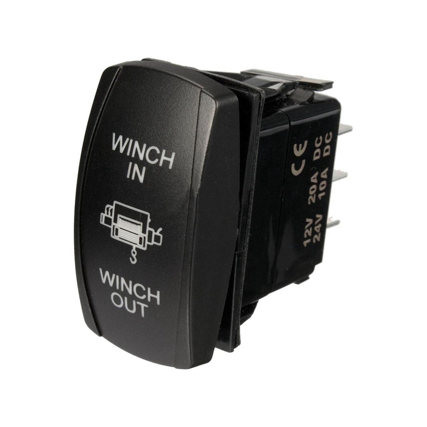 7 Pin Momentary Rocker Switch 12v On-off-on Led Light Red