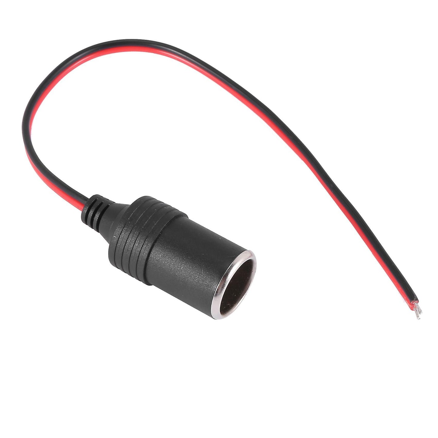 Car Charger Power Cigarette Lighter Female Socket Black W 26cm Cable