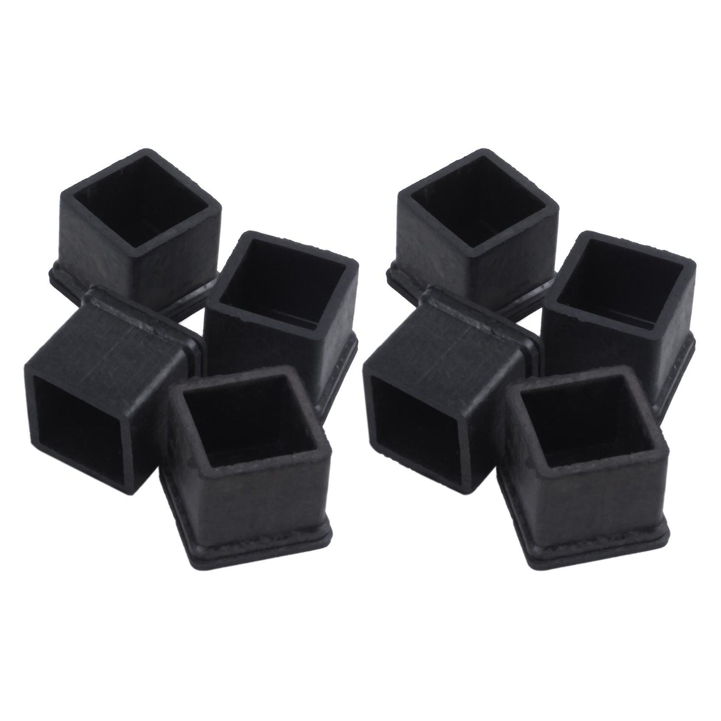 20 Mm X 20 Mm, Schwarz, Quadratisch, Gummifuesse 4 Stueck