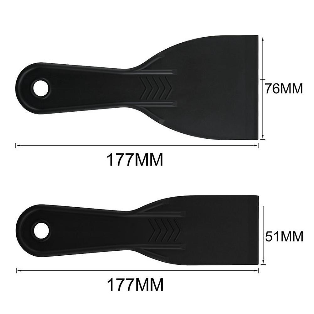 2pcs Resin 3d Printing Shovel (1pc 7x3 Inch + 1pc 7x 2 Inch), Black